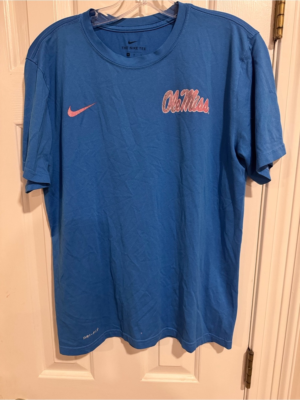 Nike Ole Miss Rebels Dri-FIT T-Shirt Blue Men’s Size Medium